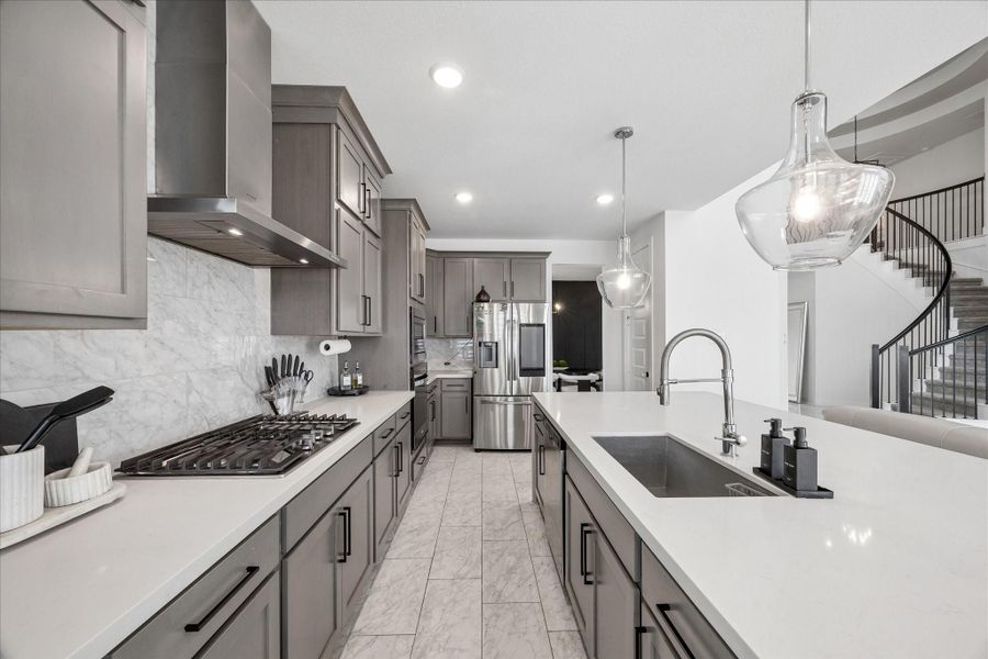 Furnished interior view inside a new home in Del Bello Lakes – 60', Manvel (Image 7).