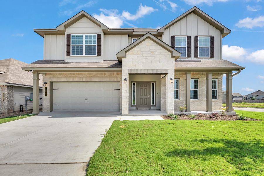 Representative exterior photo of a completed home built from the The 3268 by Stylecraft Builders in The Enclave at Park Meadows, Lorena, TX (Image 1). Representative exterior photo of a completed home built from the The 3268 by Stylecraft Builders in The Enclave at Park Meadows, Lorena, TX (Image 1).