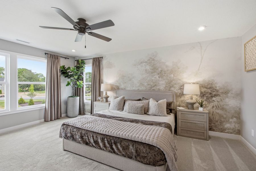 Representative furnished interior of a home built from the Jensen by Fischer Homes in Twin Lakes, Hoschton (Image 20).