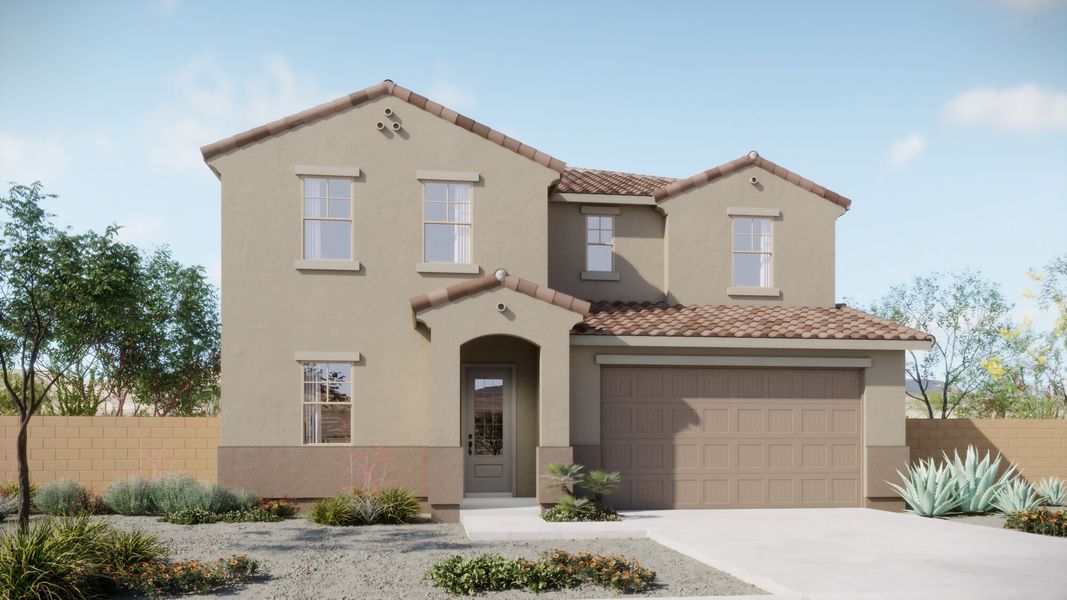 Representative exterior photo of a completed home built from the Lagoon by Mattamy Homes in Covena Pointe, Tucson, AZ (Image 4).