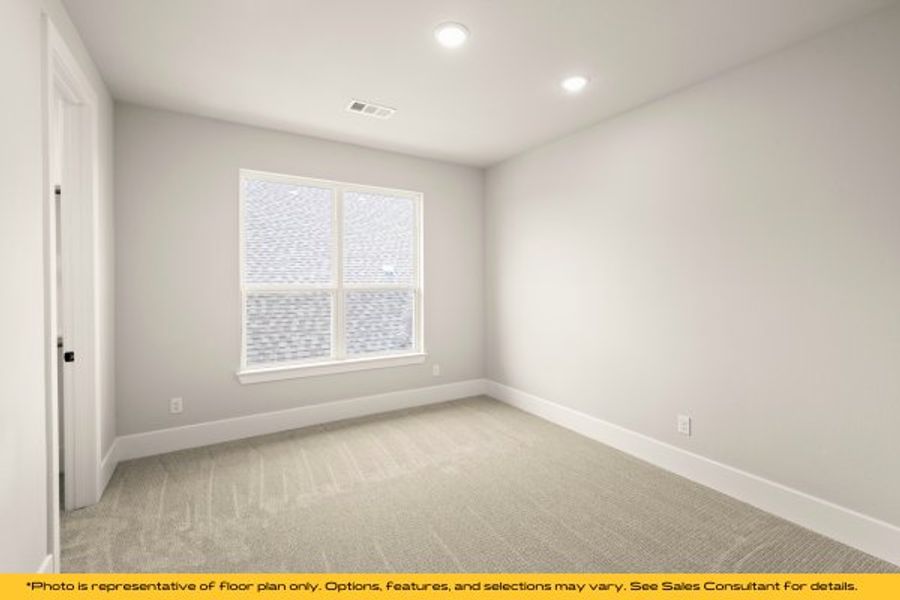 Representative unfurnished interior of a home built from the Aspen by Stonefield Homes in Heath Golf and Yacht Club, Rockwall (Image 52).
