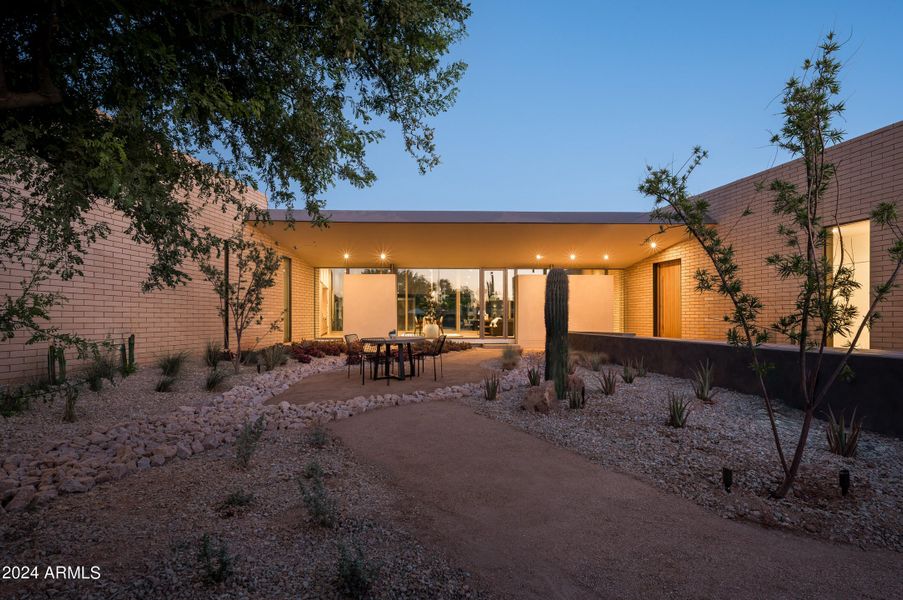 Front courtyard area