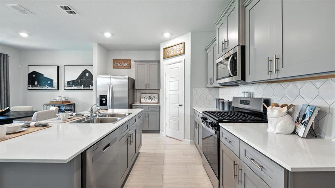 Furnished interior view inside a new home in Monarch at the Meadows, Ponder (Image 21).