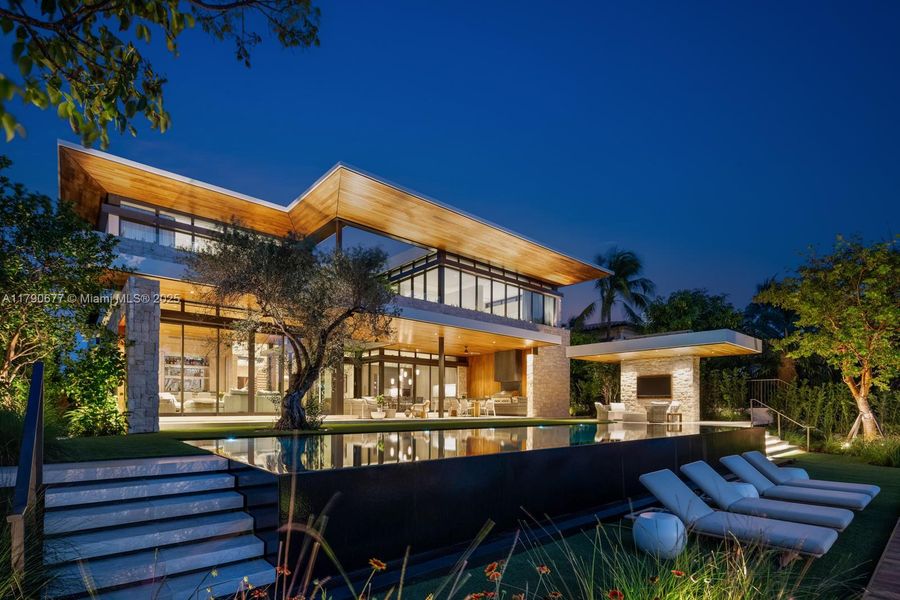 Front exterior of a new home in , Golden Beach, FL, highlighting curb appeal (Image 12).