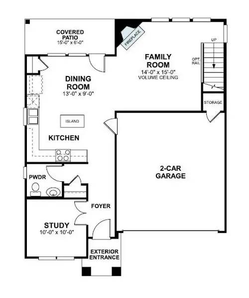 2D floor plan layout of this home in Estancia West, Manchaca, TX (Image 5).