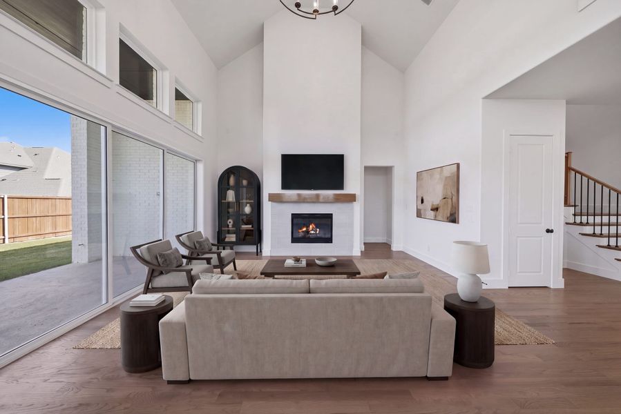 Furnished interior view inside a new home in Custer Ridge Estates, Allen (Image 17).