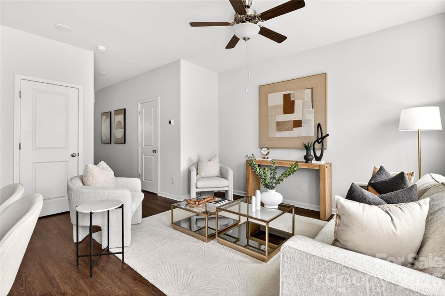 Furnished interior view inside a new home in , Charlotte (Image 19). Furnished interior view inside a new home in , Charlotte (Image 19).