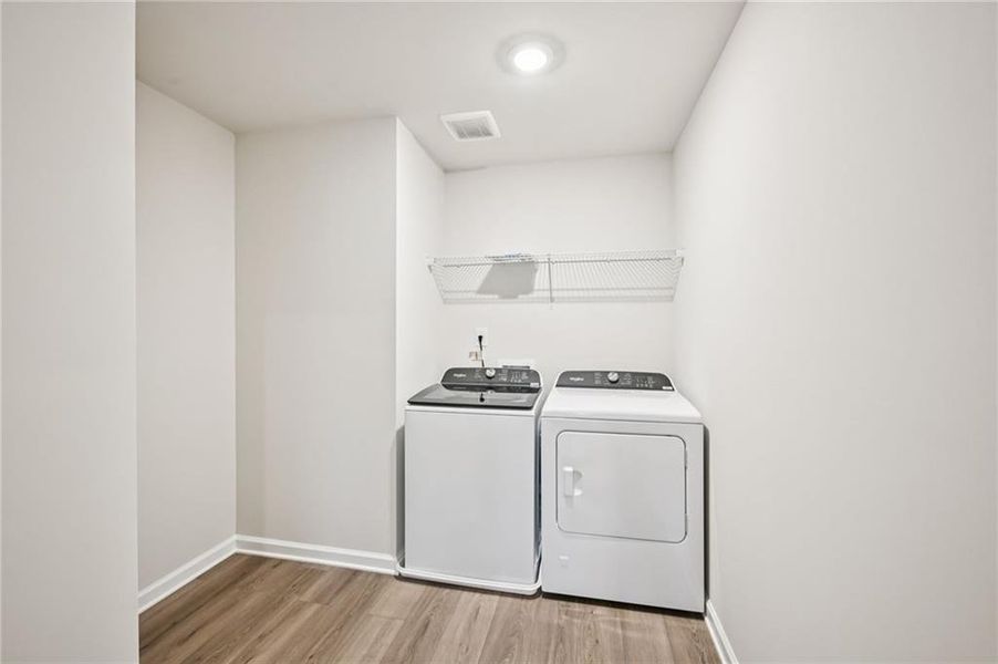 Furnished interior view inside a new home in Parkside at Grayson, Grayson (Image 13).