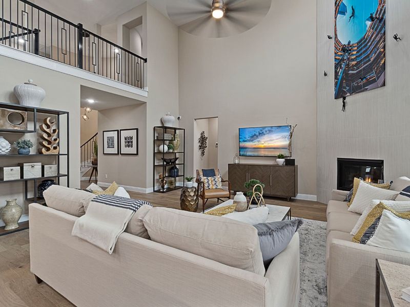 Representative furnished interior of a home built from the Middleton by Landon Homes in Lexington Frisco, Frisco (Image 7).