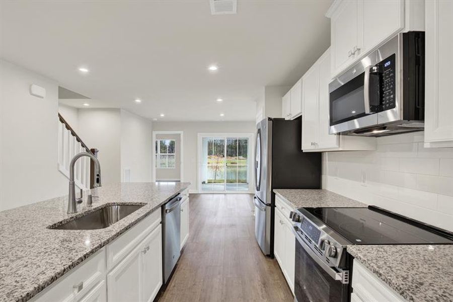 Furnished interior view inside a new home in Cobblestone at East Argent, Hardeeville (Image 3).