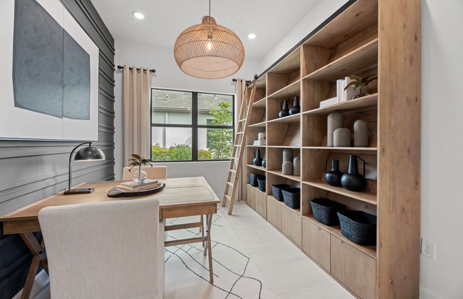 Representative furnished interior of a home built from the Prosperity by DiVosta in BeachWalk by Manasota Key, Englewood (Image 31).