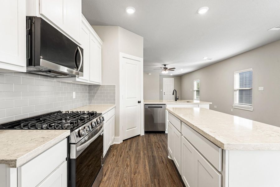 Furnished interior view inside a new home in , College Station (Image 6). Furnished interior view inside a new home in , College Station (Image 6).
