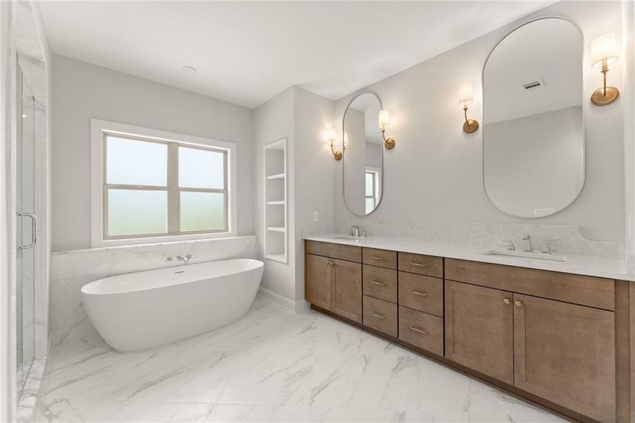 Furnished interior view inside a new home in , Flowery Branch (Image 14).