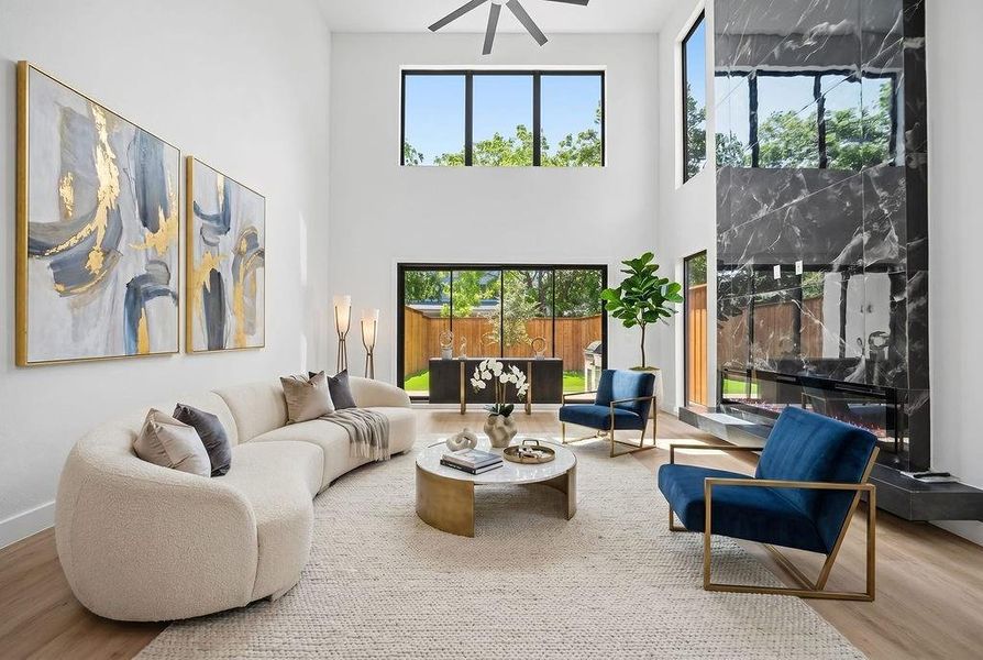 Furnished interior view inside a new home in , Dallas (Image 5).