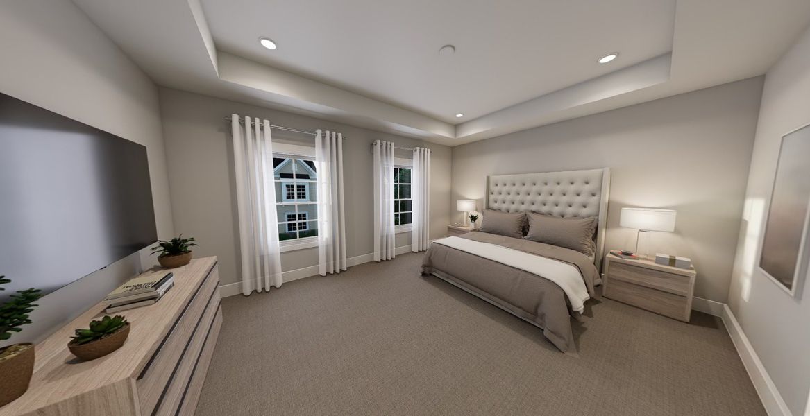 Representative furnished interior of a home built from the Hadley by Baker Residential in Atwater Station - Village Collection, Fuquay Varina (Image 8). Representative furnished interior of a home built from the Hadley by Baker Residential in Atwater Station - Village Collection, Fuquay Varina (Image 8).