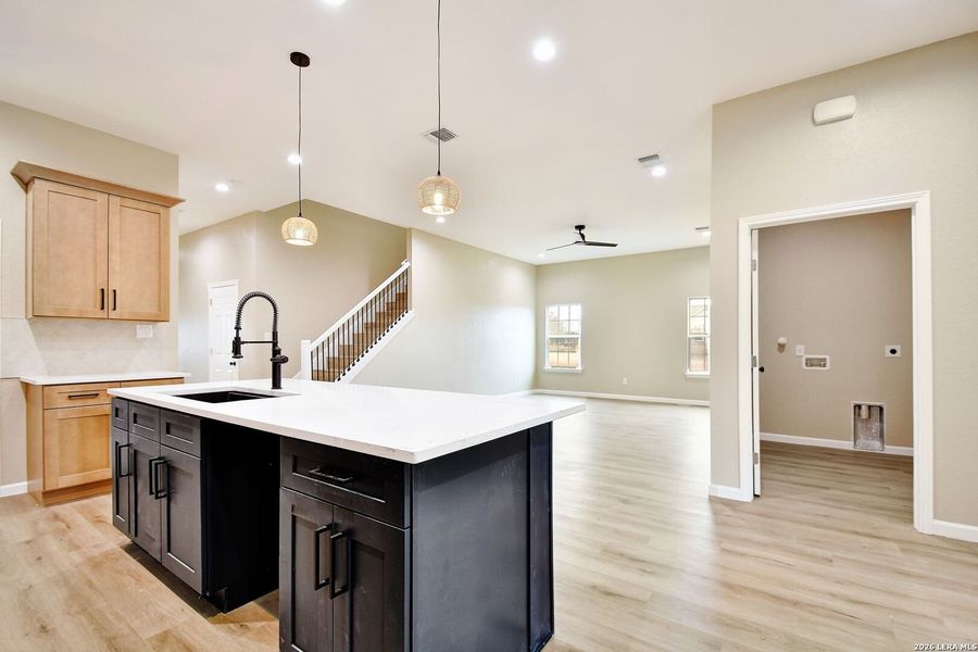 Furnished interior view inside a new home in , Moore (Image 15).