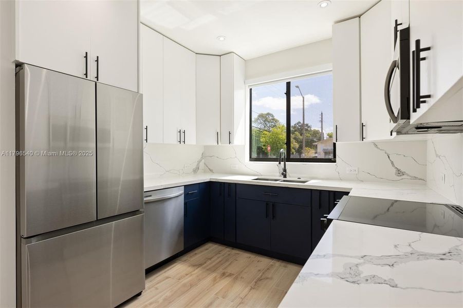 Furnished interior view inside a new home in , Miami (Image 15).