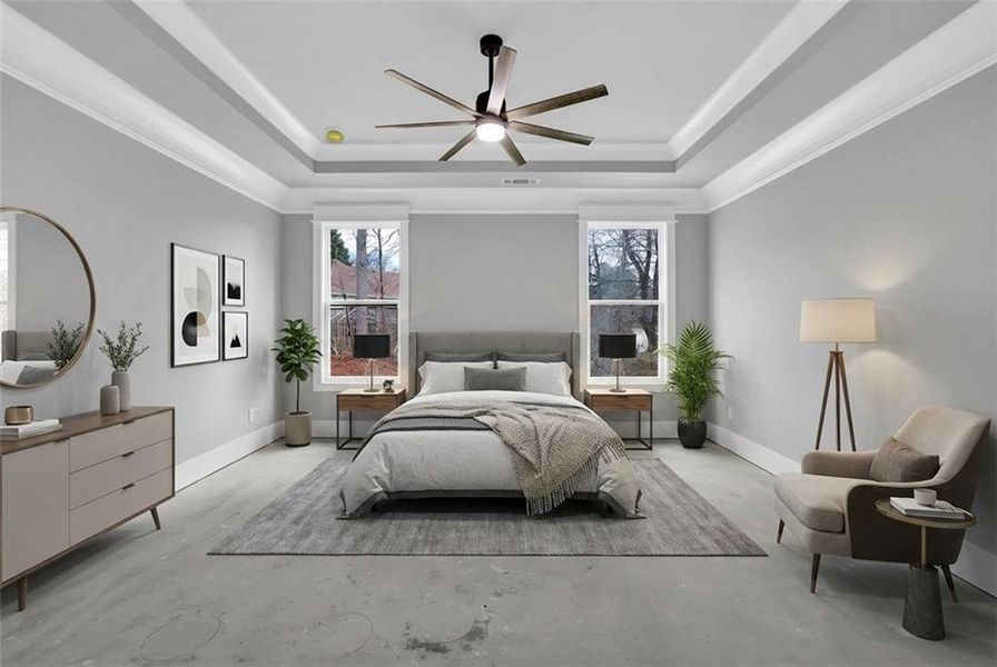 Furnished interior view inside a new home in , Holly Springs (Image 6).