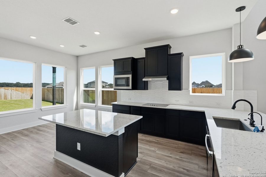 Furnished interior view inside a new home in Alsatian Oaks, Castroville (Image 18).
