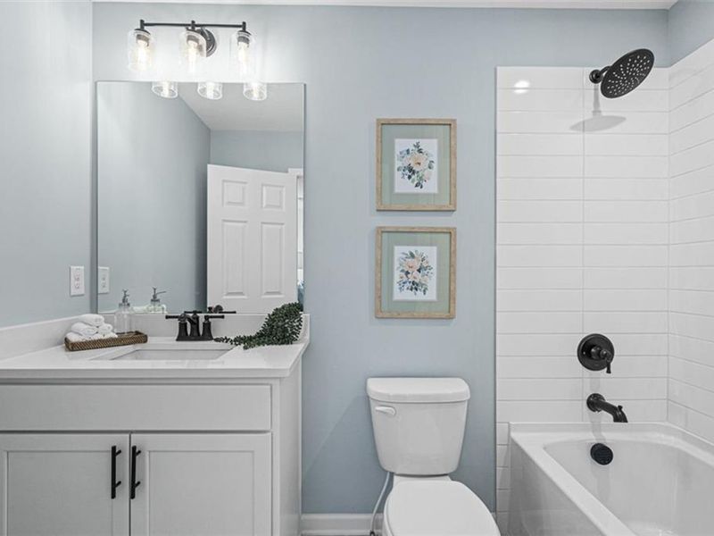 Furnished interior view inside a new home in Wehunt Meadows, Hoschton (Image 41).