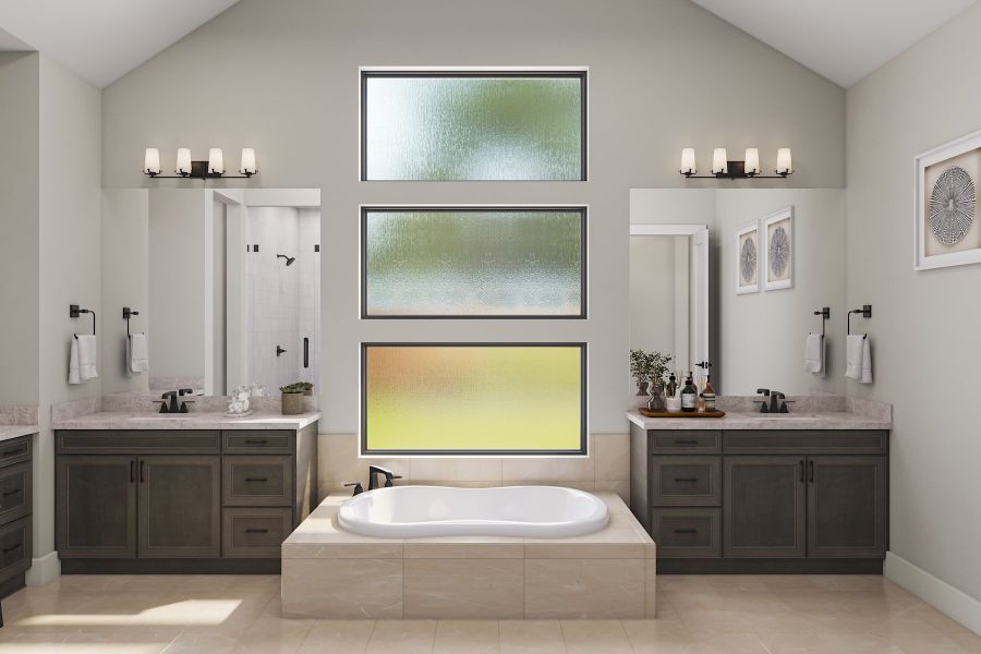 Representative furnished interior of a home built from the Camden by Tri Pointe Homes in Legacy Grove, Montgomery (Image 15).