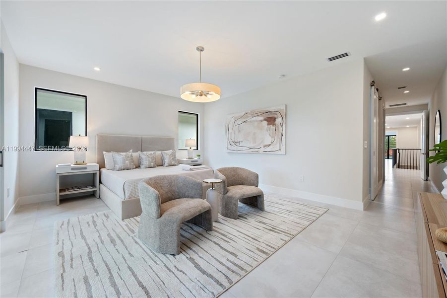 Furnished interior view inside a new home in , Miami (Image 16).