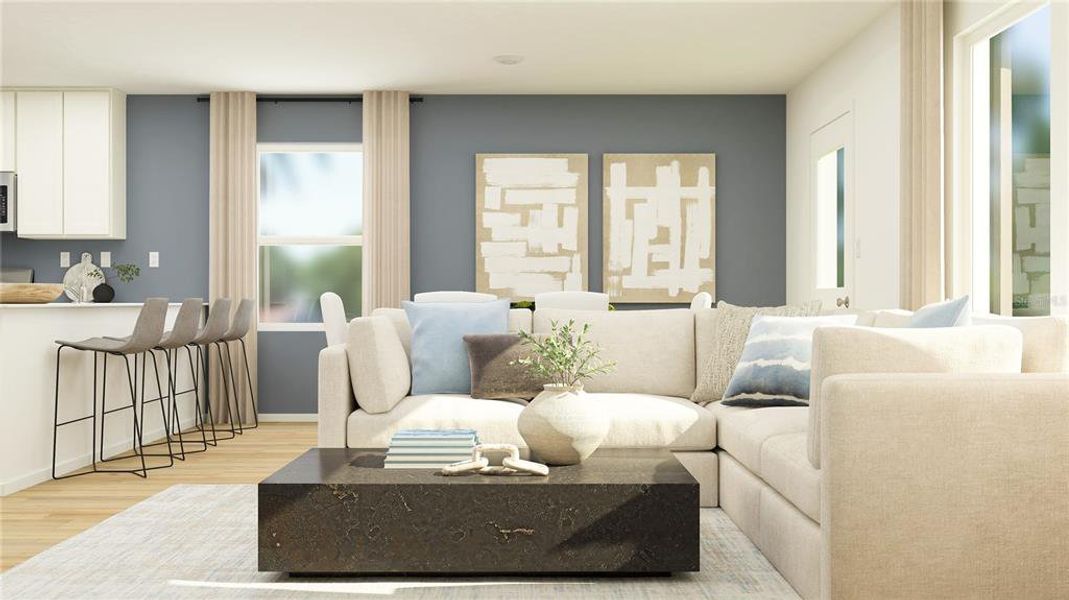 Furnished interior view inside a new home in , Davenport (Image 8).