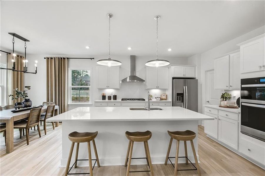 Furnished interior view inside a new home in Haverhill Estates, Dacula (Image 11).