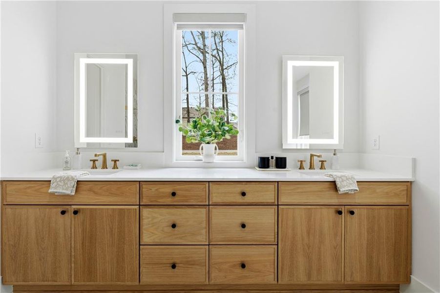 Furnished interior view inside a new home in , Dacula (Image 61).