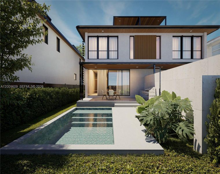 Exterior details and patio area of a home in , Miami (Image 4).