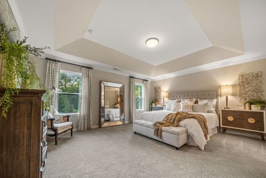 Representative furnished interior of a home built from the Kipling by True Homes in Whispering Hills, Locust (Image 14).