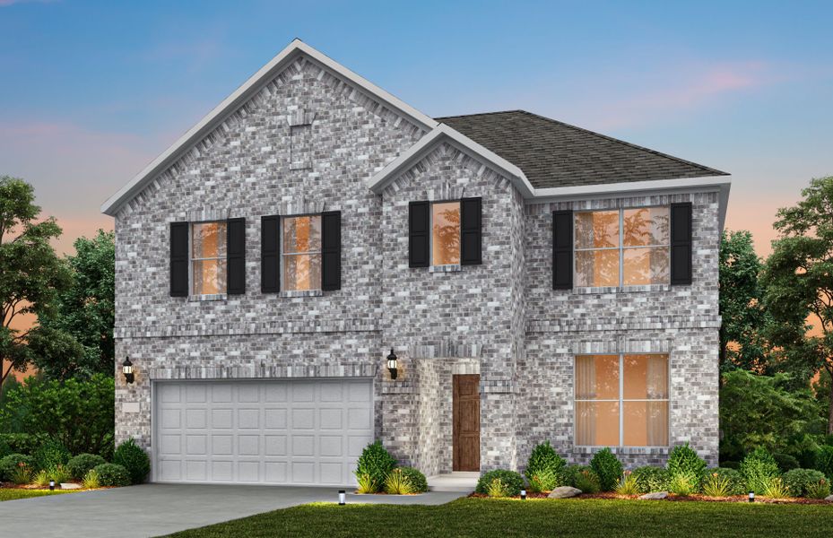 Representative exterior photo of a completed home built from the Sondra by Pulte Homes in Ribbonwood, Aubrey, TX (Image 24).