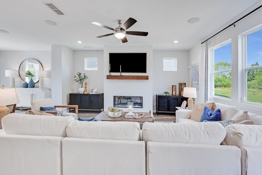 Representative furnished interior of a home built from the Fairfield by Taylor Morrison in Falls Creek, Flowery Branch (Image 11).