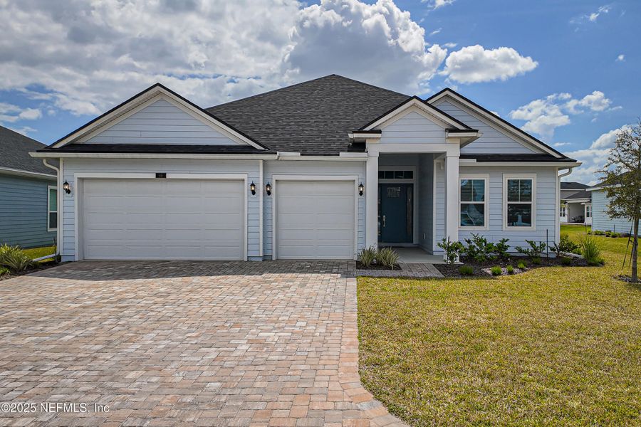 Front exterior of a new home in , St. Augustine, FL, highlighting curb appeal (Image 2). Front exterior of a new home in , St. Augustine, FL, highlighting curb appeal (Image 2).