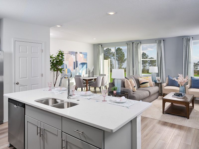 Furnished interior view inside a new home in Bradford Park, Ormond Beach (Image 4).