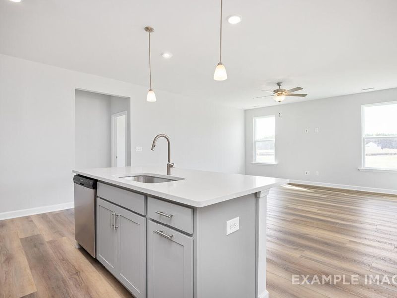 Furnished interior view inside a new home in Retreat at North Main, Lillington (Image 5).