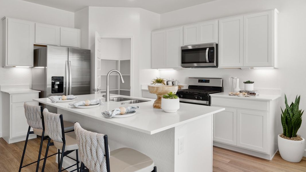 Representative furnished interior of a home built from the Easton by D.R. Horton in Del Rio Ranch, Avondale (Image 26).