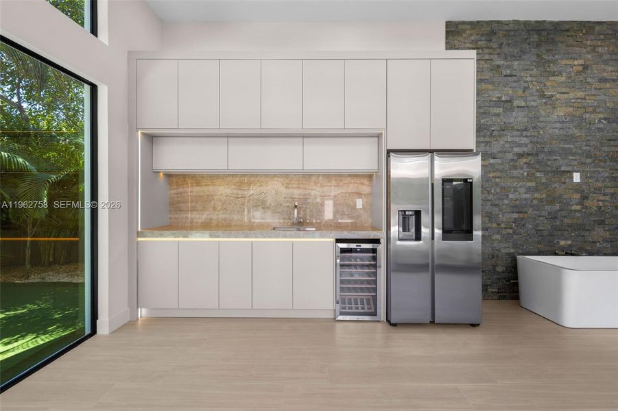 Furnished interior view inside a new home in , Miami (Image 16).