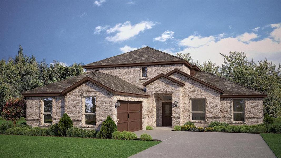 Front Elevation - D.R. Horton's Brook Meadow floorplan Elevation Z - All Home and community information, including pricing, included features, terms, availability and amenities, are subject to change at any time without notice or obligation. All Drawings, pictures, photographs, video, square footages, floor plans, elevations, features, colors and sizes are approximate for illustration purposes only and will vary from the homes as built. Front Elevation - D.R. Horton's Brook Meadow floorplan Elevation Z - All Home and community information, including pricing, included features, terms, availability and amenities, are subject to change at any time without notice or obligation. All Drawings, pictures, photographs, video, square footages, floor plans, elevations, features, colors and sizes are approximate for illustration purposes only and will vary from the homes as built.