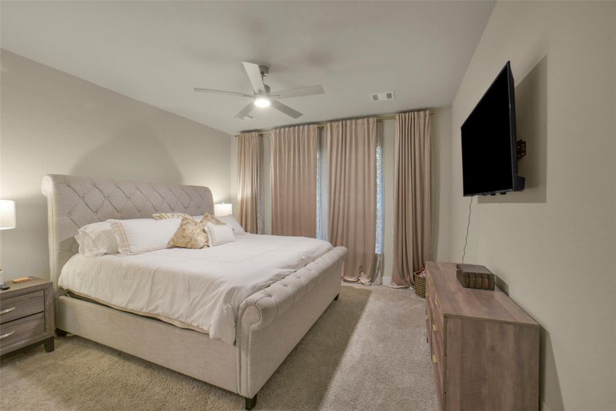 Secondary bedroom with ample closet space.