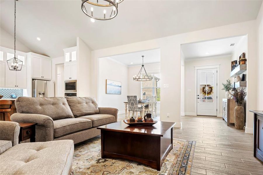 Furnished interior view inside a new home in Lincoln Pointe, Van Alstyne (Image 16).