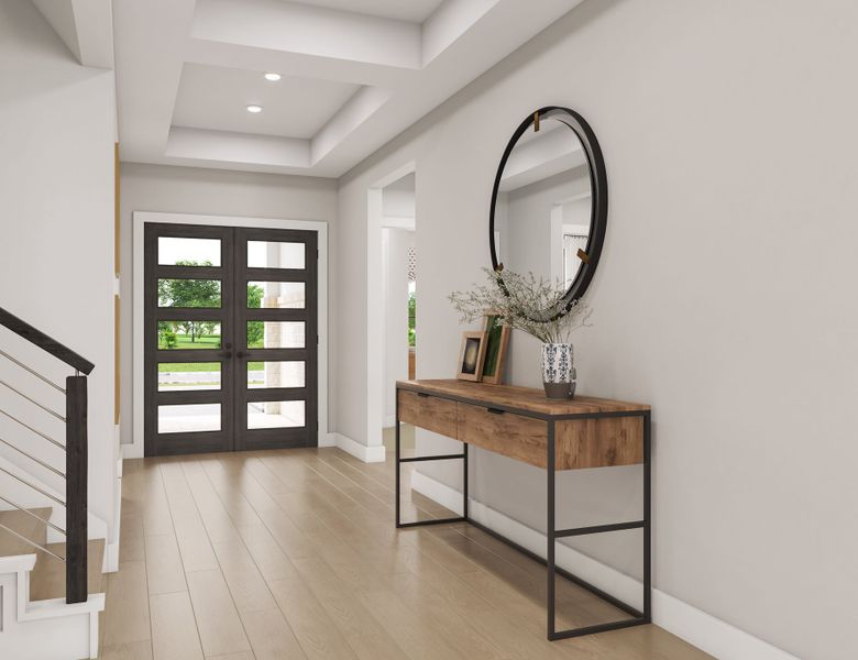 Furnished interior view inside a new home in Harvest Green, Richmond (Image 3).