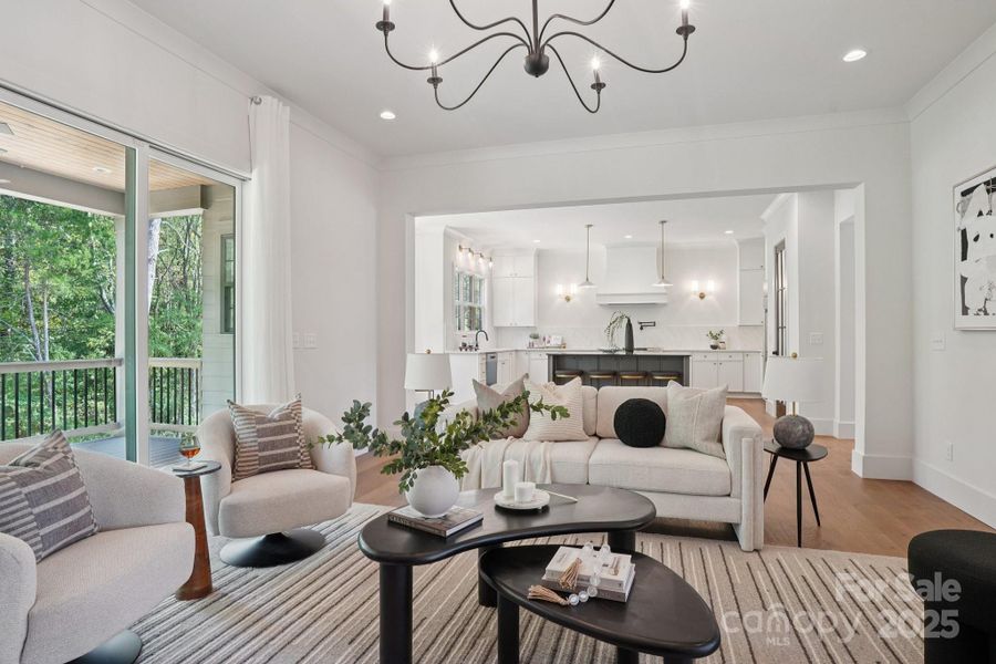 Furnished interior view inside a new home in , Huntersville (Image 7).