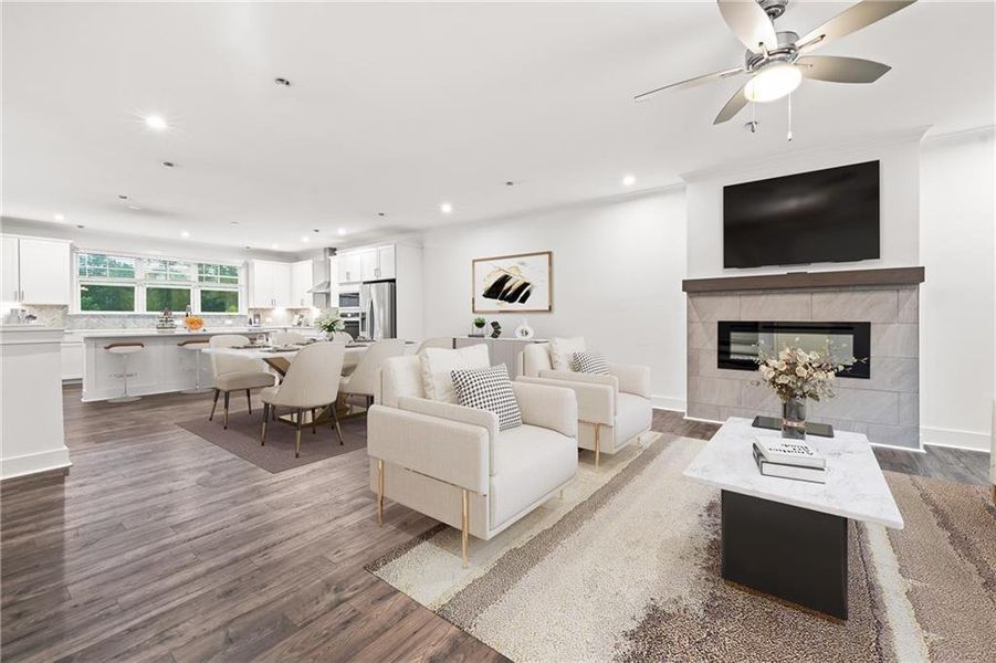 Furnished interior view inside a new home in Avondale Park: Townes, Avondale Estates (Image 7).