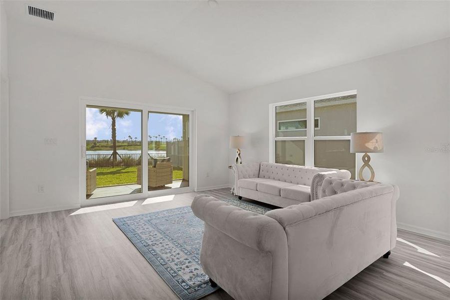 Furnished interior view inside a new home in , The Villages (Image 40). Furnished interior view inside a new home in , The Villages (Image 40).