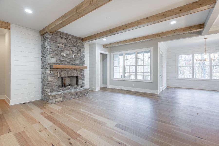 Representative unfurnished interior of a home built from the Carolina B by Riverstone Construction, LLC in Pine Ridge, Soddy-Daisy (Image 23).
