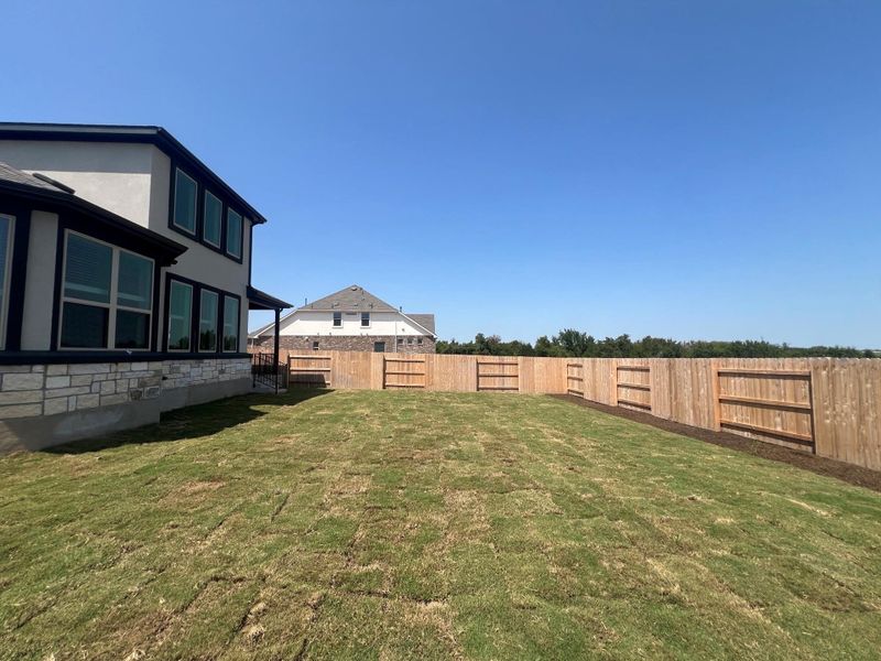View of fenced backyard View of fenced backyard