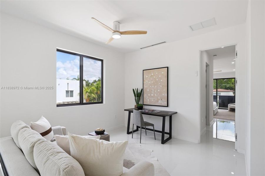 Furnished interior view inside a new home in , Miami (Image 19).
