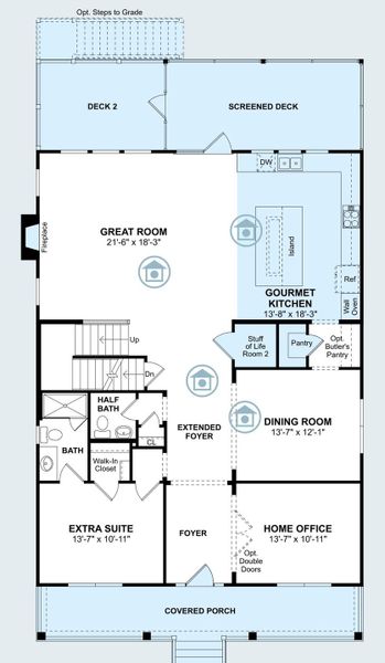 2D floor plan layout of this home in , Mount Pleasant, SC (Image 2).