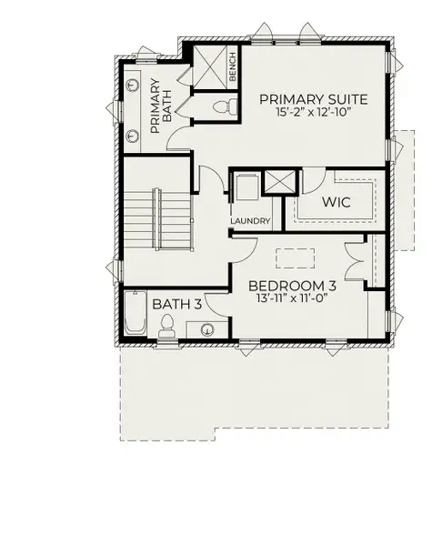 2D floor plan layout of this home in Pinecrest, Durham, NC (Image 3).